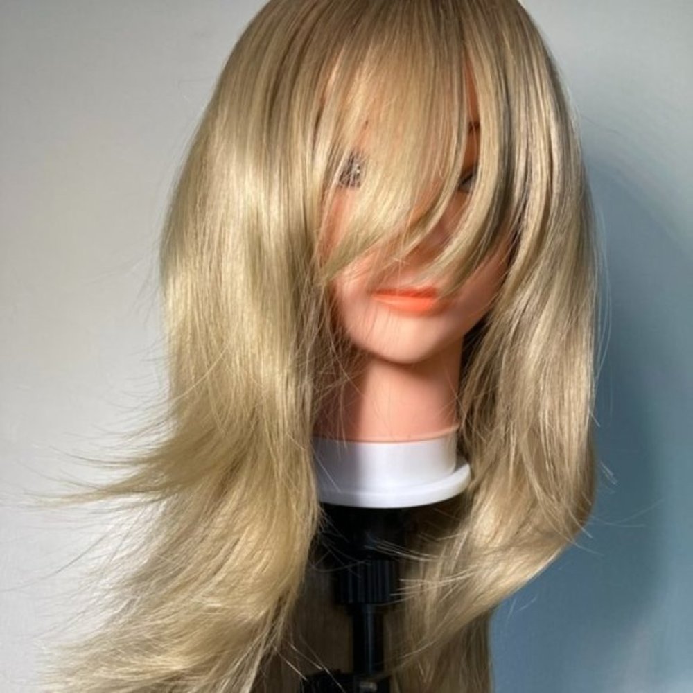 Shoulder-Length Blonde Wig